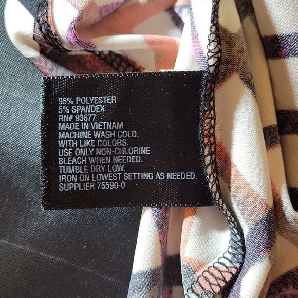 BRAND NEW WORTHINGTON MULTI-COLOR POLAR BEAR BOHO GEO WOMEN"S SHIRT - Picture 13 of 14